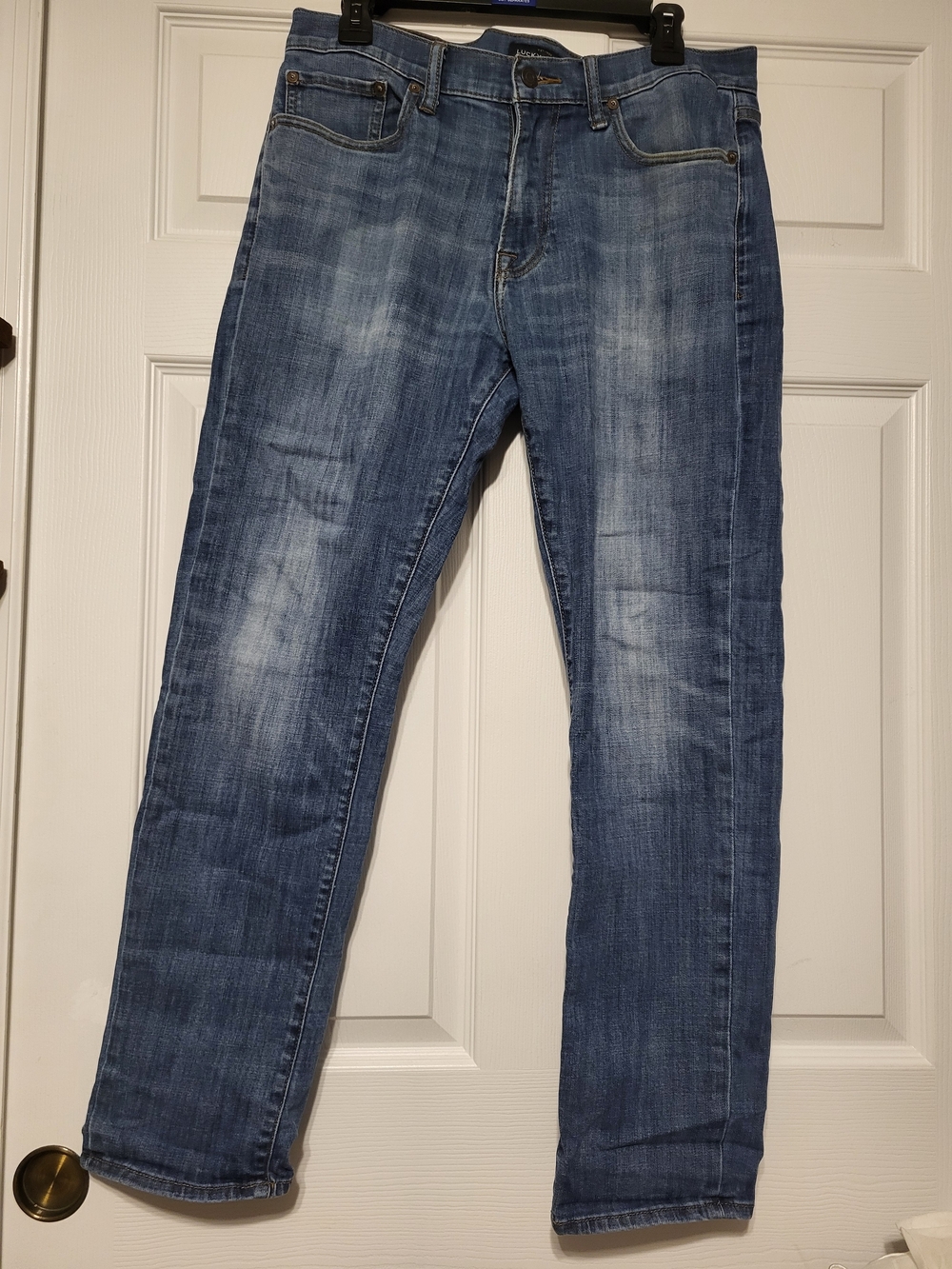 Lucky Brand 221 Original Straight Jeans Mens 32x30 Medium Wash Blue Denim